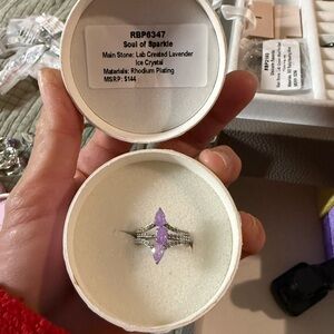 Soul of Sparkle Lavender Ring